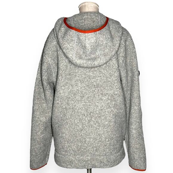 MADEWELL Polartec Thermal Pro Pullover Fleece Hoodie Sherpa Half Zip Cozy Gray - Picture 8 of 15